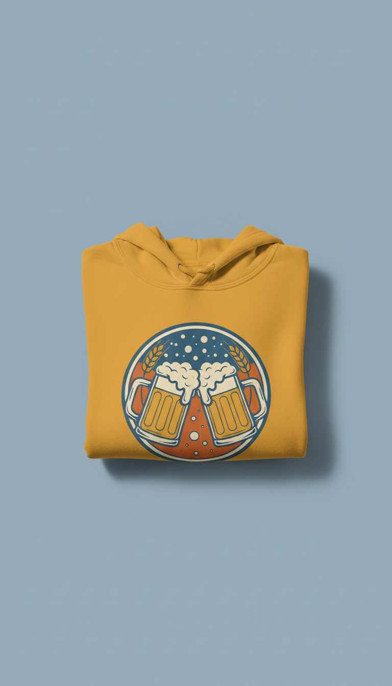 Golden Lager logo brewery hoodie
