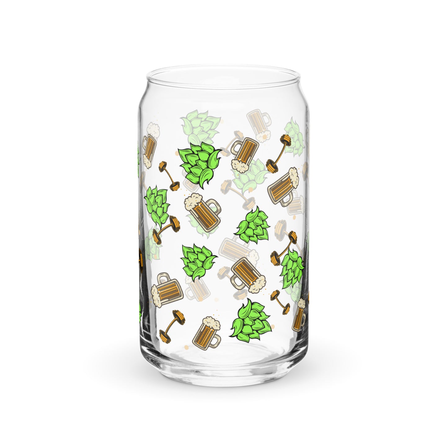 S&H Confetti Can-shaped glass