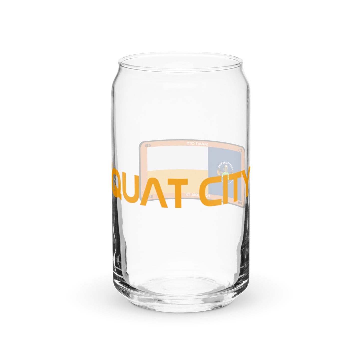Squat City Can-shaped glass