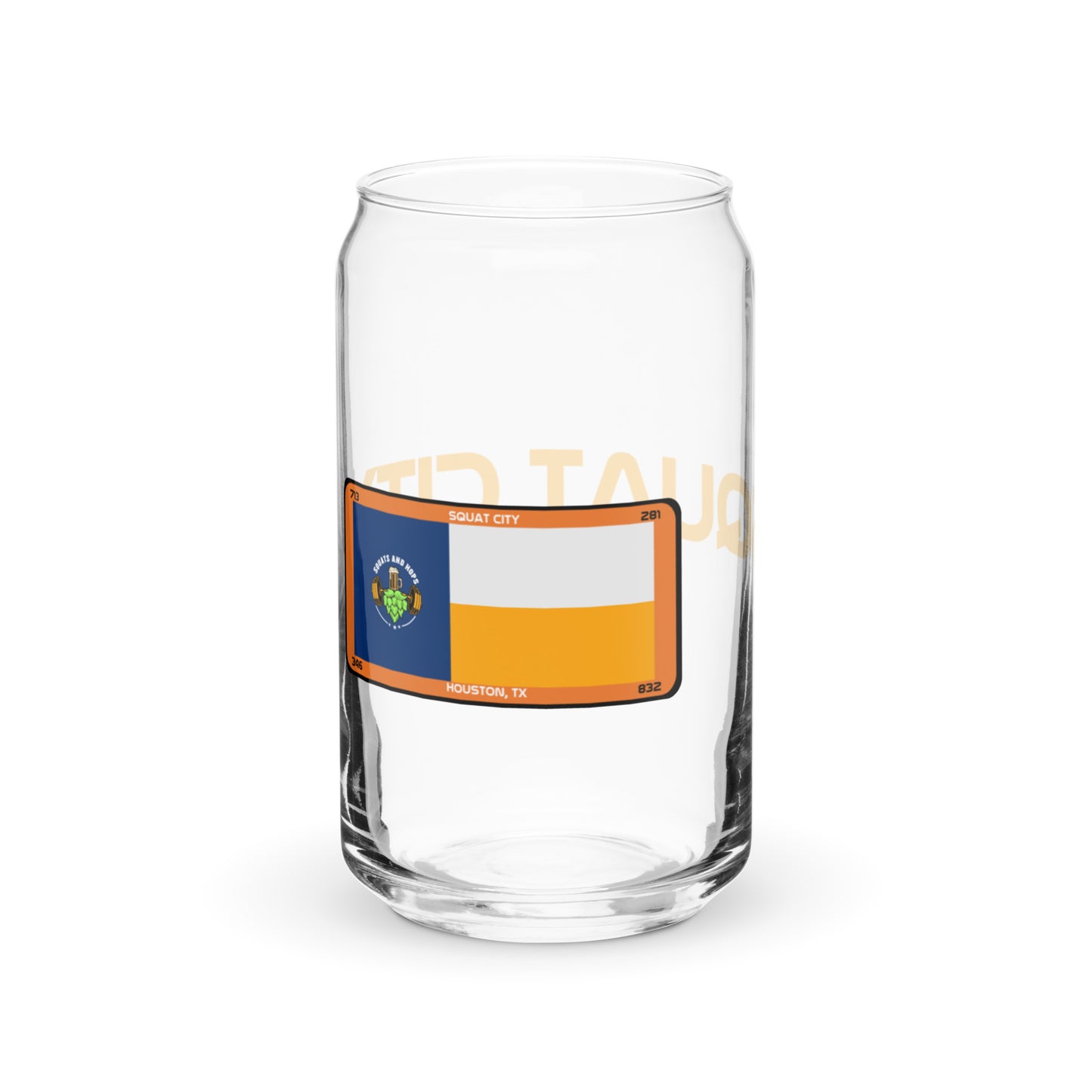 Squat City Can-shaped glass