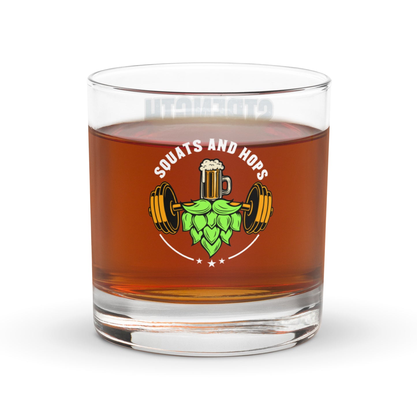 Strength on the Rocks rocks glass