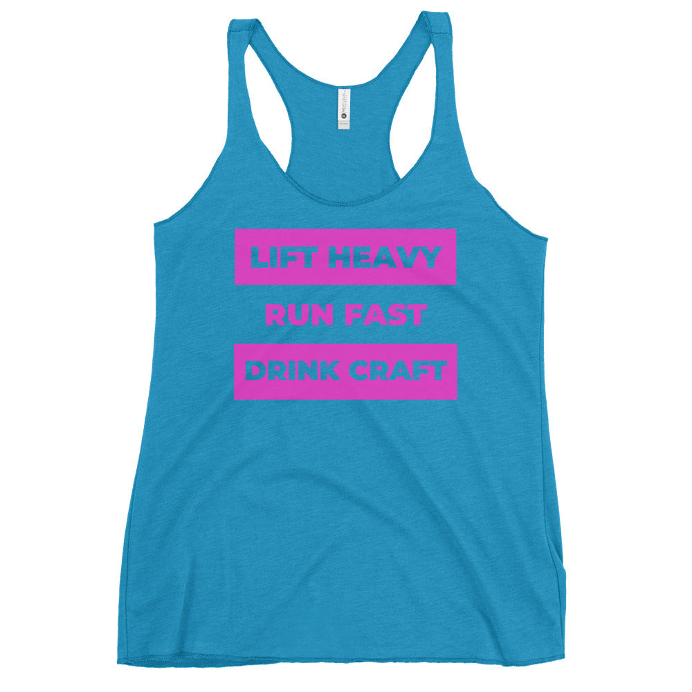 Lift, Run, Drink Racerback - Pink