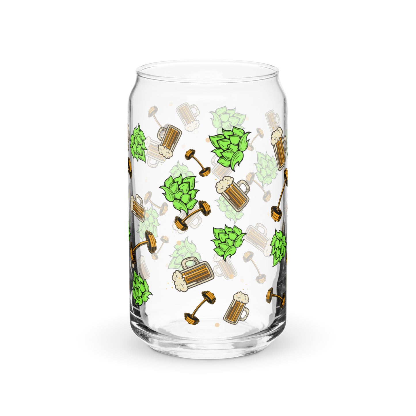 S&H Confetti Can-shaped glass