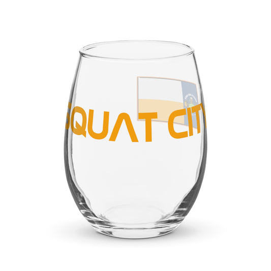 Squat City Stemless Glass