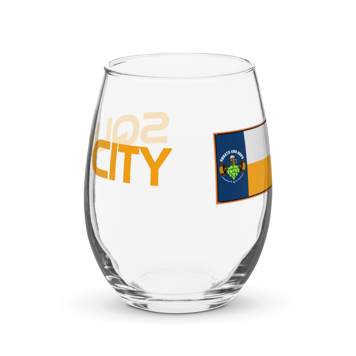 Squat City Stemless Glass
